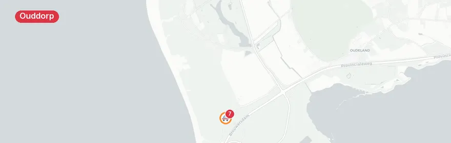 Kaart van Persoon te water Brouwersdam Ouddorp, reanimatie ingezet