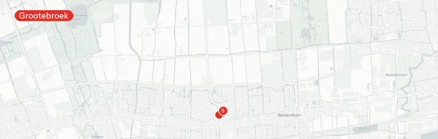 Kaart van Auto te water Dirk Essenlaan Grootebroek