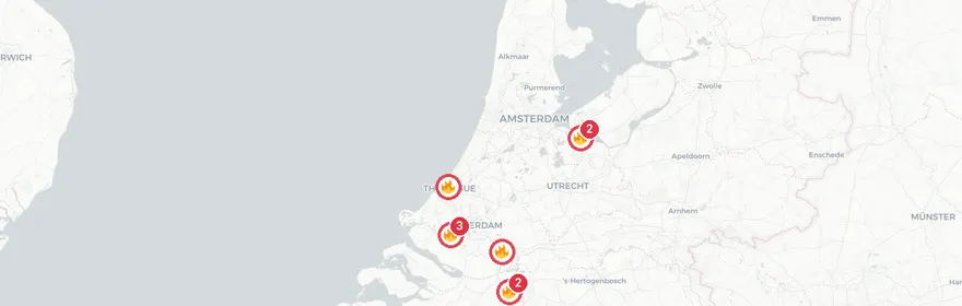 Kaart van Bedrijfsongeval Westgeulstraat Botlek Rotterdam
