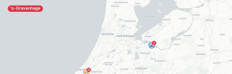 Kaart van Verkeersongeval Fruitweg, 's-Gravenhage