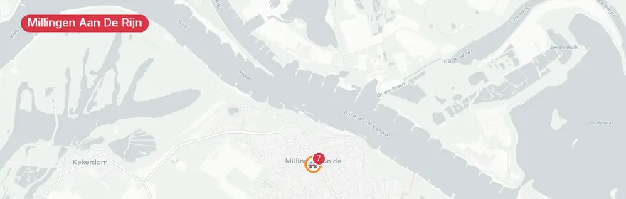 Kaart van Meerdere ambulances naar Loswal Millingen aan de Rijn