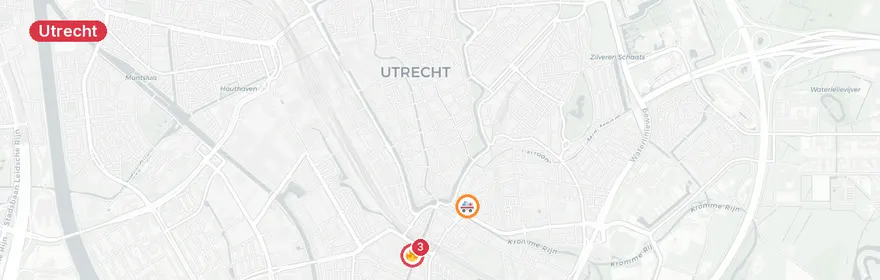 Kaart van Medisch incident Jutfaseweg, Utrecht