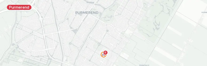 Kaart van Reanimatie Da Palestrinastraat Purmerend, traumahelikopte...