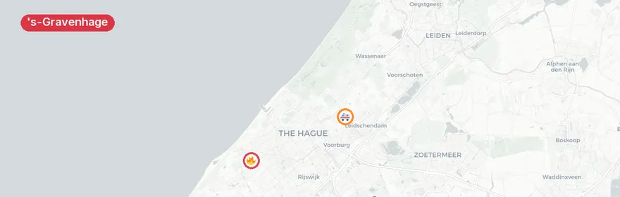 Kaart van Gaslucht Erasmustoren 's-Gravenhage