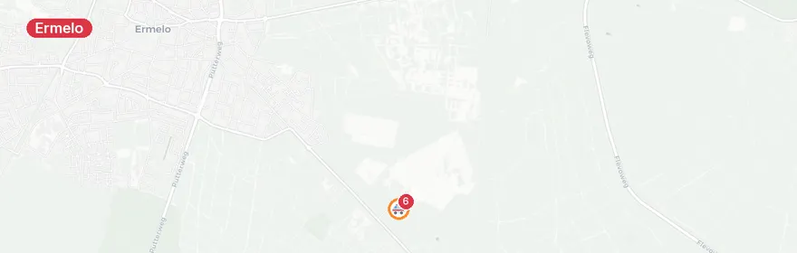 Kaart van Medisch incident Ermelo, meerdere ambulances