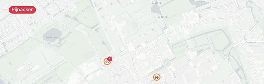 Kaart van Reanimatie Gerbrandylaan Pijnacker, traumahelikopter ingezet