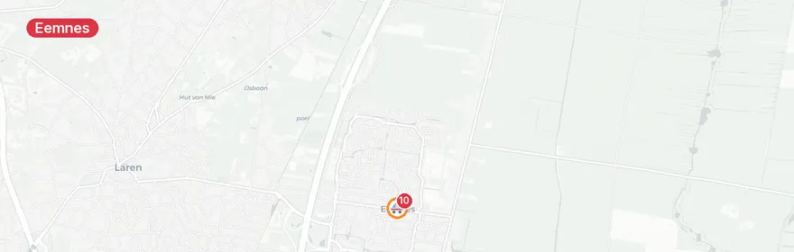 Kaart van Automobilist ernstig gewond bij ongeluk A27 Eemnes
