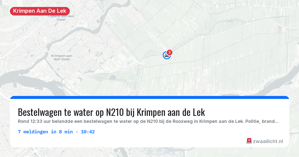 Kaart van de activiteitspiek bij Krimpen Aan De Lek
