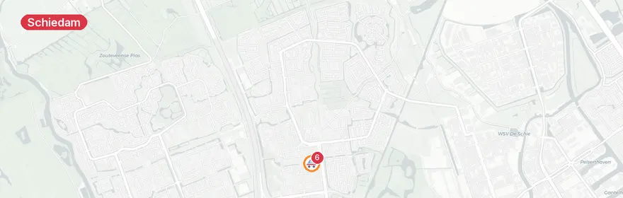Kaart van Auto te water Jozef Oreliosingel Schiedam