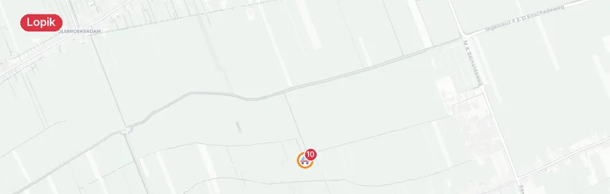 Kaart van Zwaar verkeersongeval N210 bij Lopik
