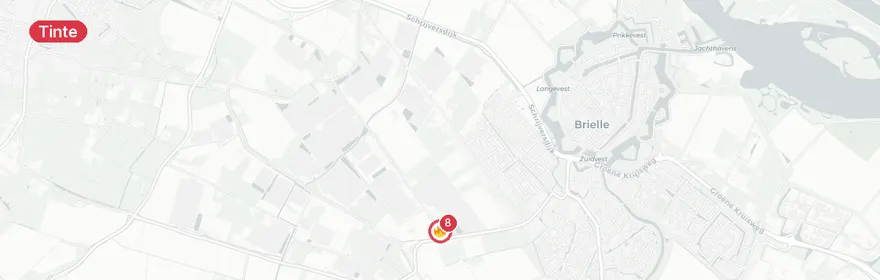 Kaart van Broeibrand mestput Konneweg Tinte