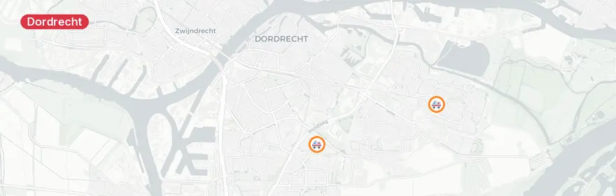 Kaart van Meerdere meldingen Planckstraat Dordrecht