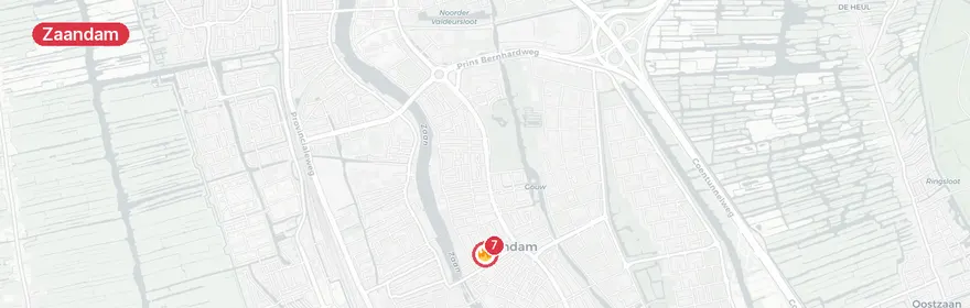 Kaart van Reanimatie Bloemgracht Zaandam