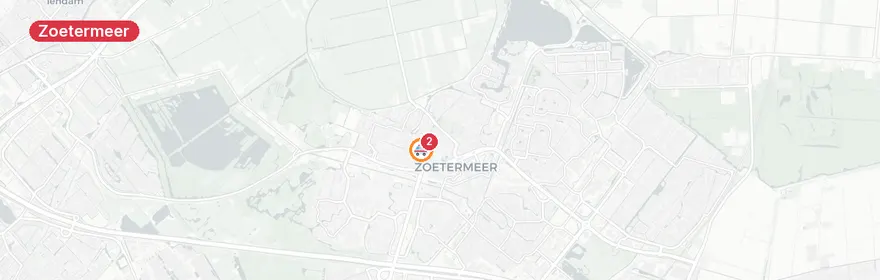 Kaart van Meervoudige ambulance-inzet Zoetermeer