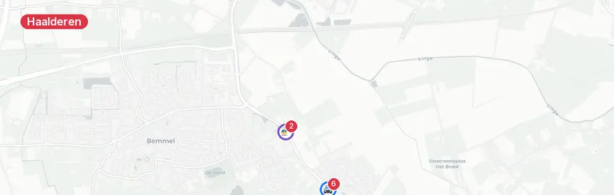 Kaart van Minderjarige fietser zwaargewond bij aanrijding N839 Haal...