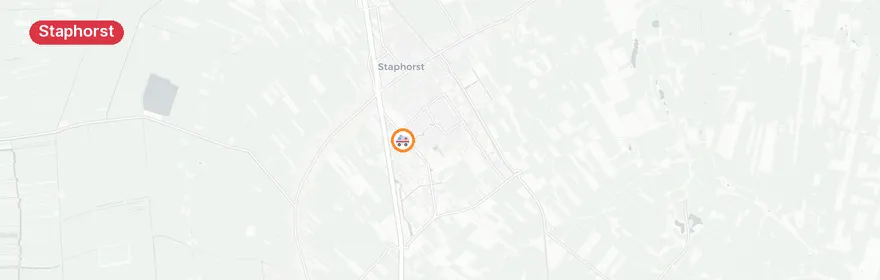 Kaart van Grote brand houtopslag Beunteweg Staphorst