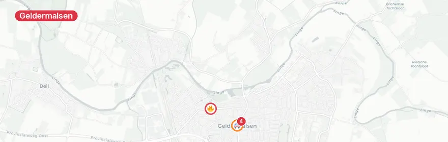 Kaart van Reanimatie Van Dam van Isseltweg Geldermalsen