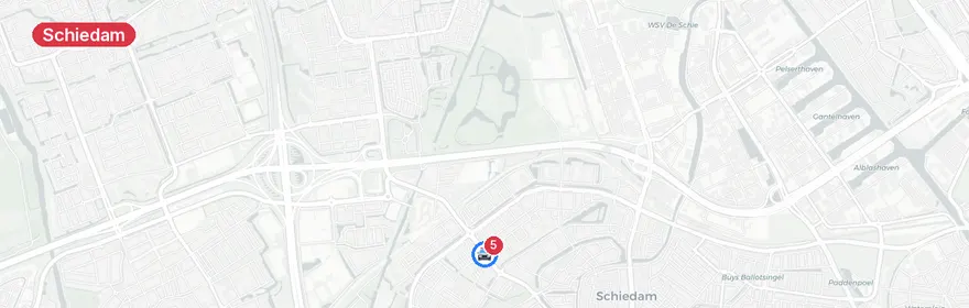 Kaart van Motorrijder zwaargewond bij botsing Mgr Nolenslaan