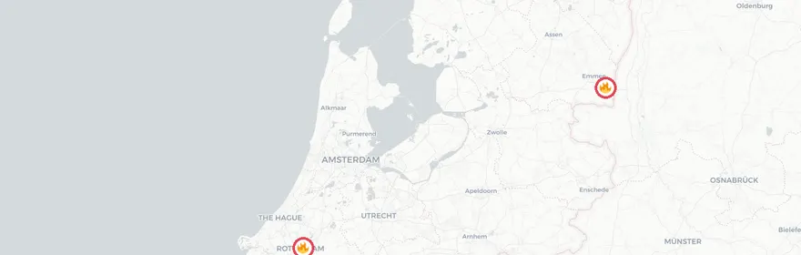 Kaart van Middelbrand Valendries Mill