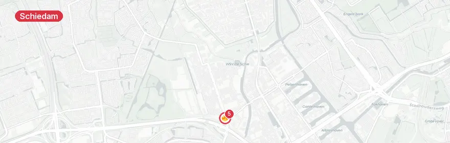 Kaart van Buitenbrand 's-Gravelandseweg Schiedam
