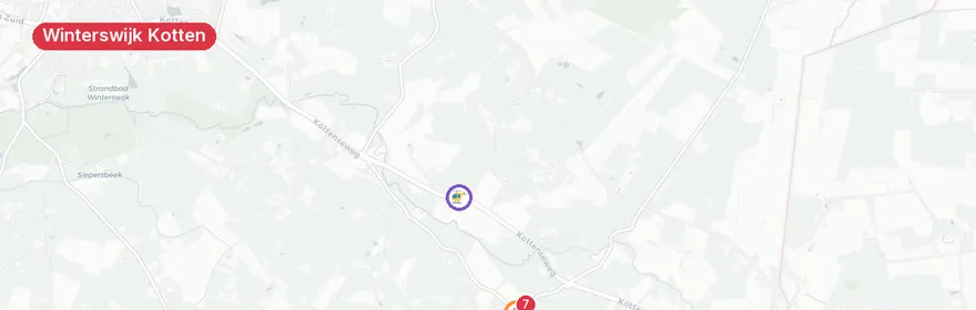 Kaart van Ernstig verkeersongeval N319 Kottenseweg Winterswijk Kotten