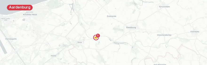 Kaart van Eenzijdig ongeval met twee gewonden op Boomgaardweg Aarde...