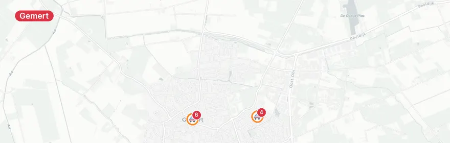 Kaart van Wielrenner zwaargewond na val op Kouter Gemert
