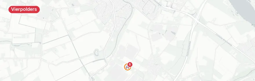 Kaart van Voertuig te water Prinsenweg Vierpolders