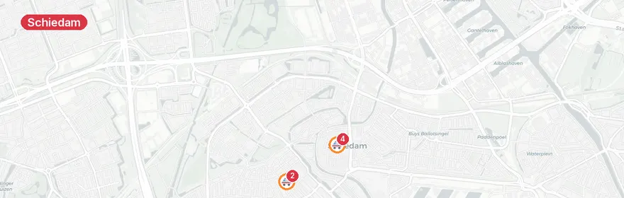 Kaart van Reanimatie Sint Janshof Schiedam