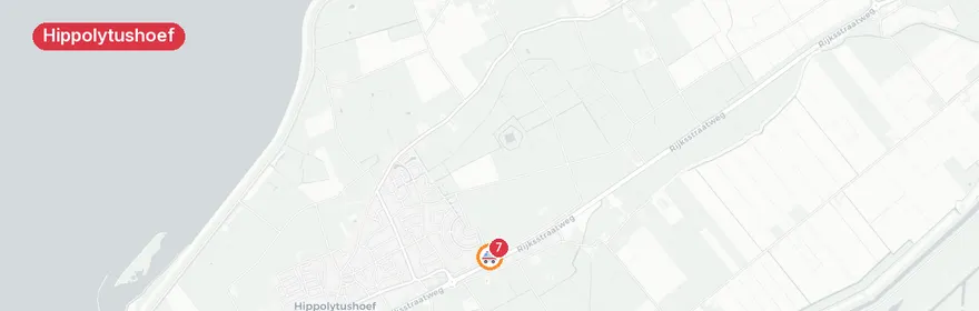 Kaart van Verkeersongeval met letsel op Laan in 't Oosten Hippolytu...