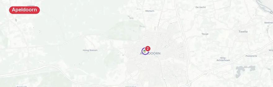 Kaart van Medische noodsituatie Hoofdstraat, Apeldoorn