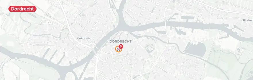 Kaart van Verkeersongeval Johan de Wittstraat Dordrecht