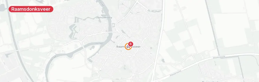 Kaart van Verkeersongeval A27 Raamsdonksveer