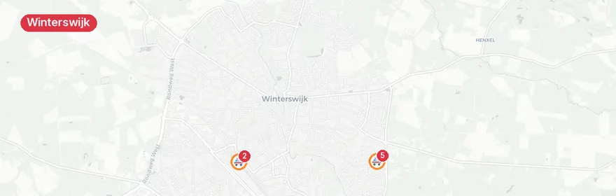Kaart van Aanrijding met letsel Stationsstraat Winterswijk