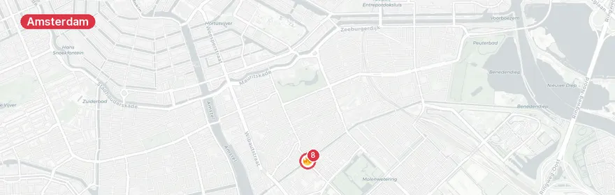 Kaart van Reanimatie Schalk Burgerstraat Amsterdam, traumahelikopte...