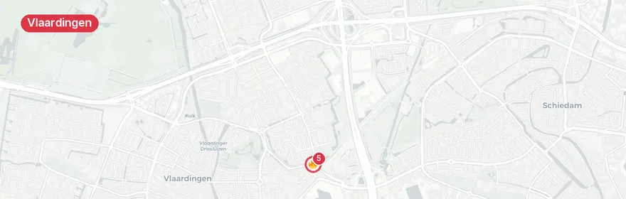 Kaart van Rookontwikkeling in metro Burgemeester Van Lierplein