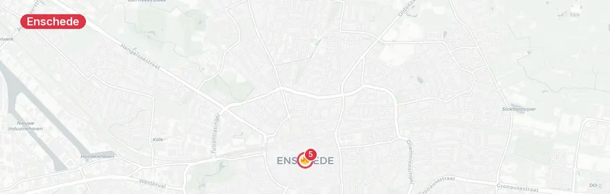 Kaart van Aanrijding met letsel op A35 afrit Enschede
