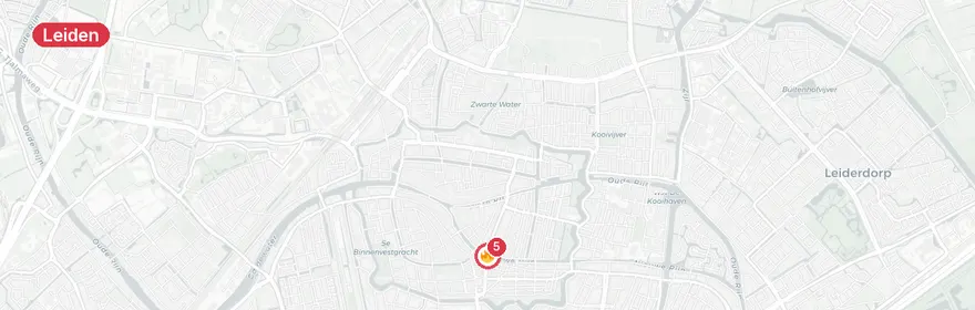 Kaart van Medisch noodgeval Watersteeg, Leiden