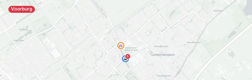 Kaart van Verkeersongeval met letsel Rodelaan Voorburg