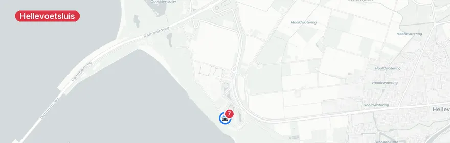 Kaart van Waterongeval Schenkeldijk Hellevoetsluis