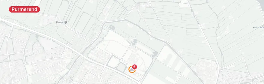 Kaart van Reanimatie Schepnetstraat Purmerend, traumahelikopter ing...