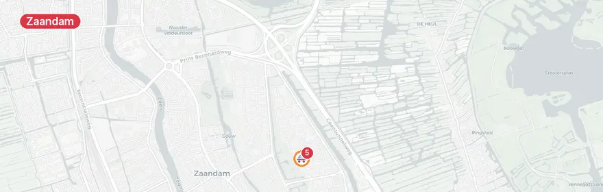 Kaart van Reanimatie Schoenerstraat Zaandam