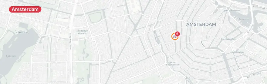 Kaart van Meerdere medische noodsituaties Amsterdam