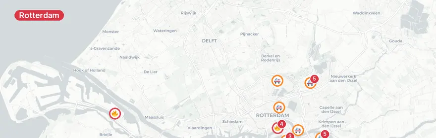 Kaart van Reanimatie Hesseplaats Rotterdam