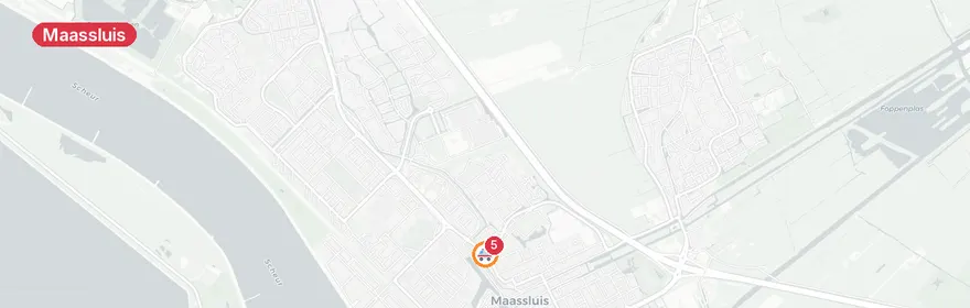 Kaart van Reanimatiegeval Wagenstraat Maassluis
