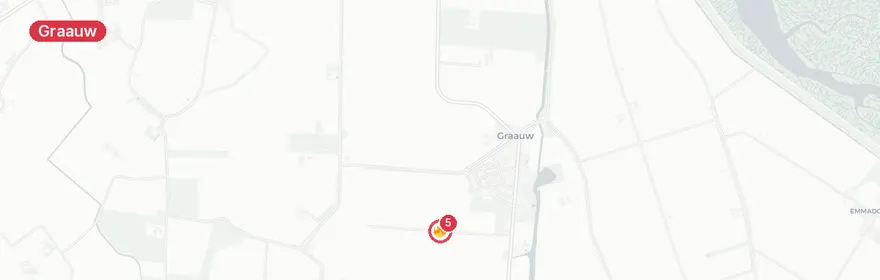 Kaart van Akkerbrand Erwtenweg Graauw