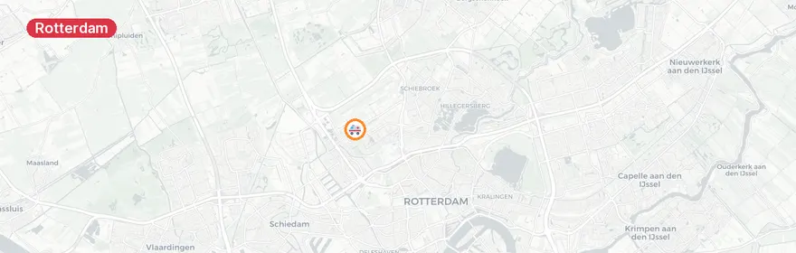 Kaart van Meervoudige ambulancemeldingen Maashaven Rotterdam