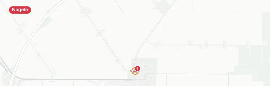 Kaart van Aanrijding A6 bij Nagele, één gewonde