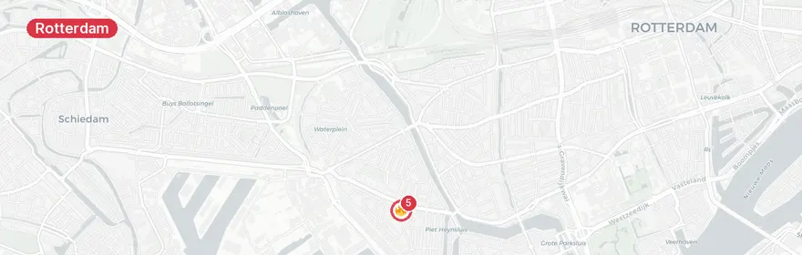 Kaart van Reanimatie Rosenveldtstraat Rotterdam