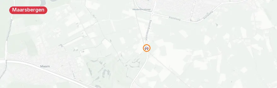 Kaart van Zwaar verkeersongeval N226 Maarsbergen, traumahelikopter...
